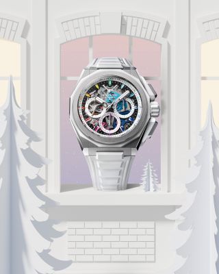 Oslavte sezónu v plných barvách s hodinkami #ZENITH DEFY Extreme Chroma. ⭐️ V bílé variantě jejich průhledný číselník a...